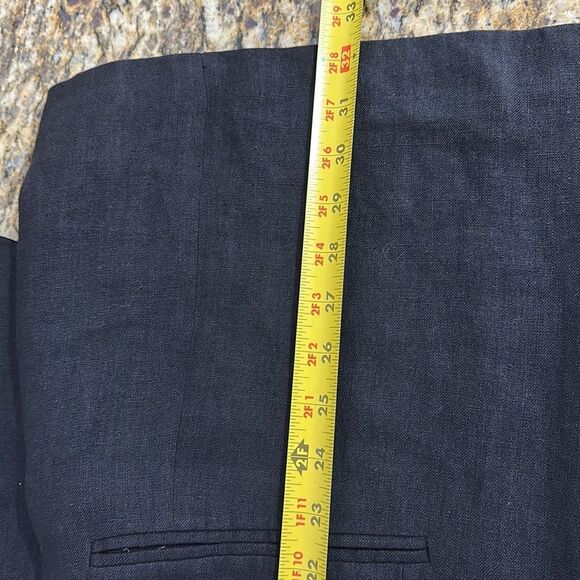 Davis For Men Vestimenta Chicago Linen Black Single Breasted Blazer Size 42 R - Picture 12 of 13